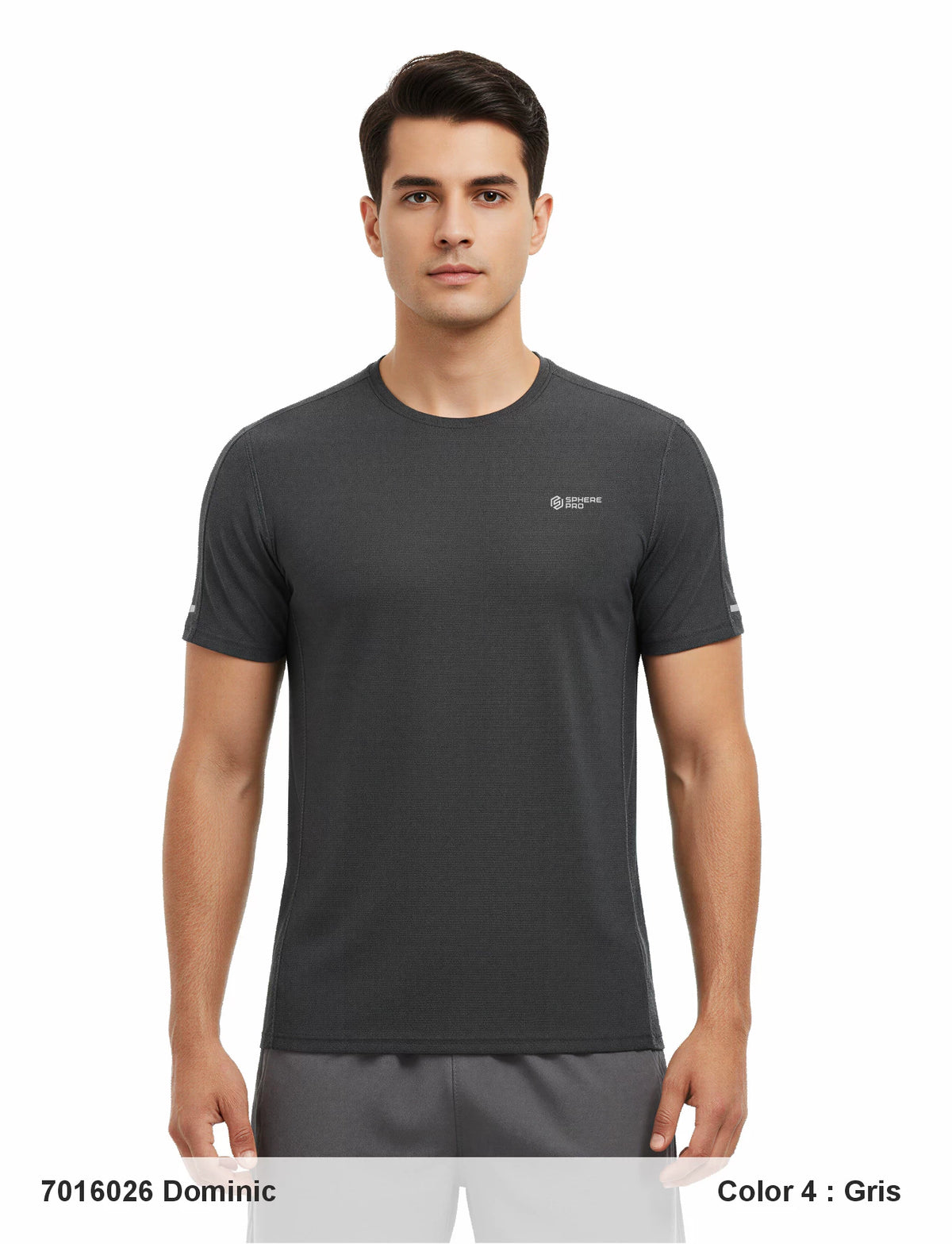 Tricou tehnic pentru barbati Sphere Pro Dominic Gris Claro
