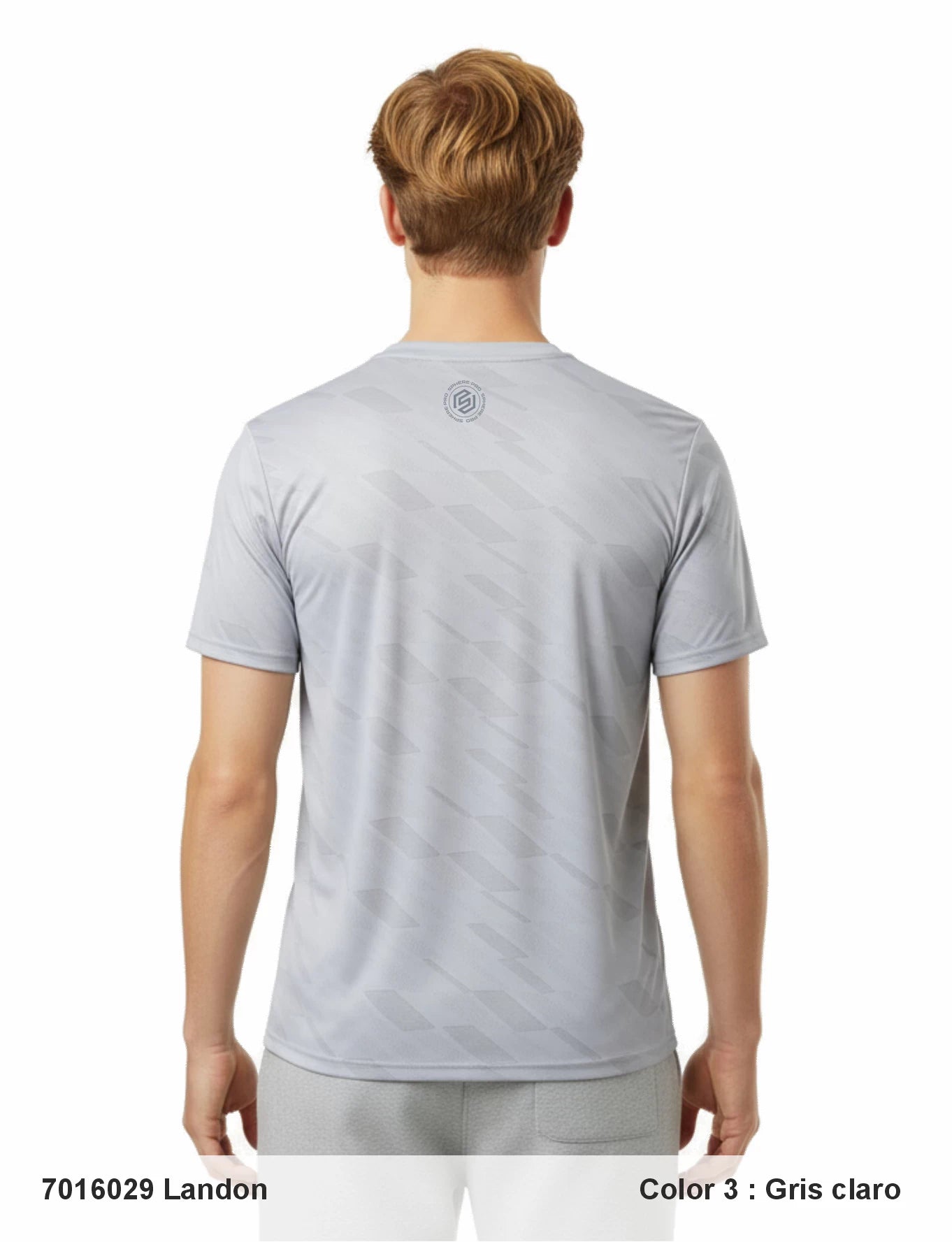 Tricou tehnic pentru barbati Sphere Pro Landon Gris Claro
