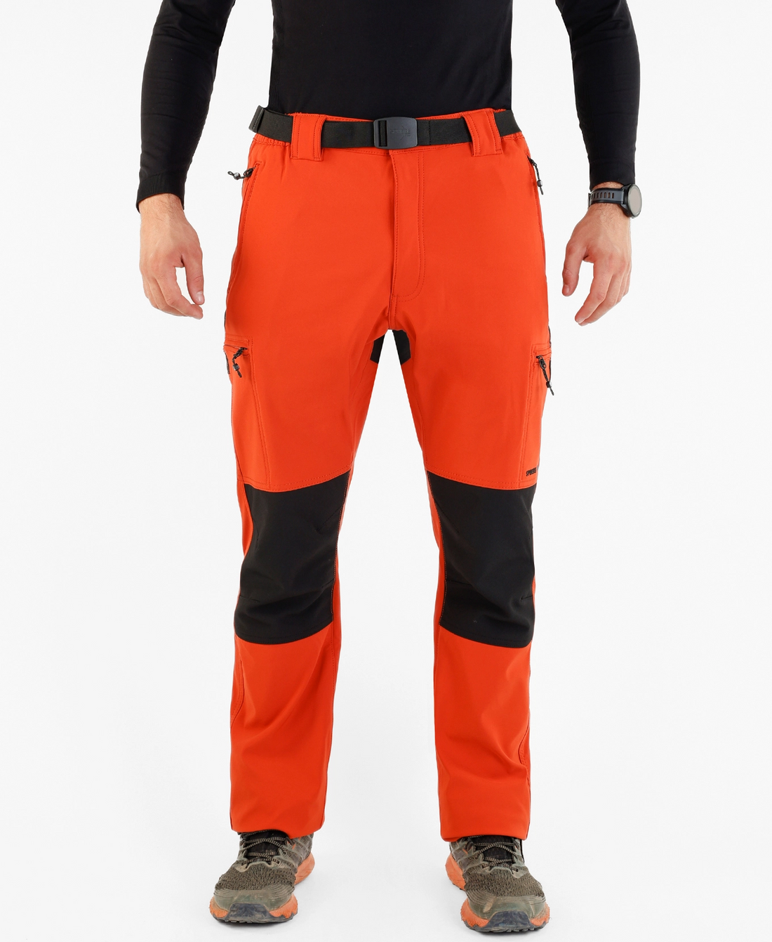 Pantaloni softshell barbati SPHERE PRO MADEIRA/NARANJA-NEGRO