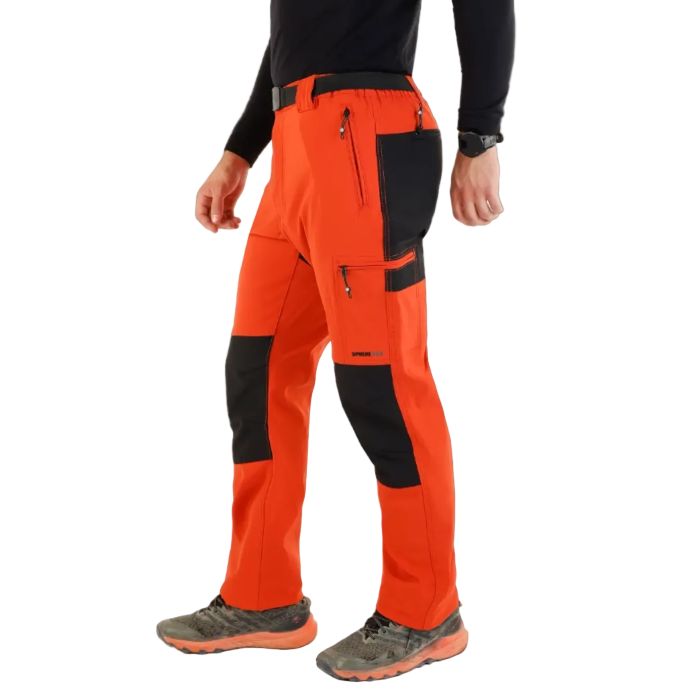 Pantaloni softshell barbati SPHERE PRO MADEIRA3 sezoane/naranja