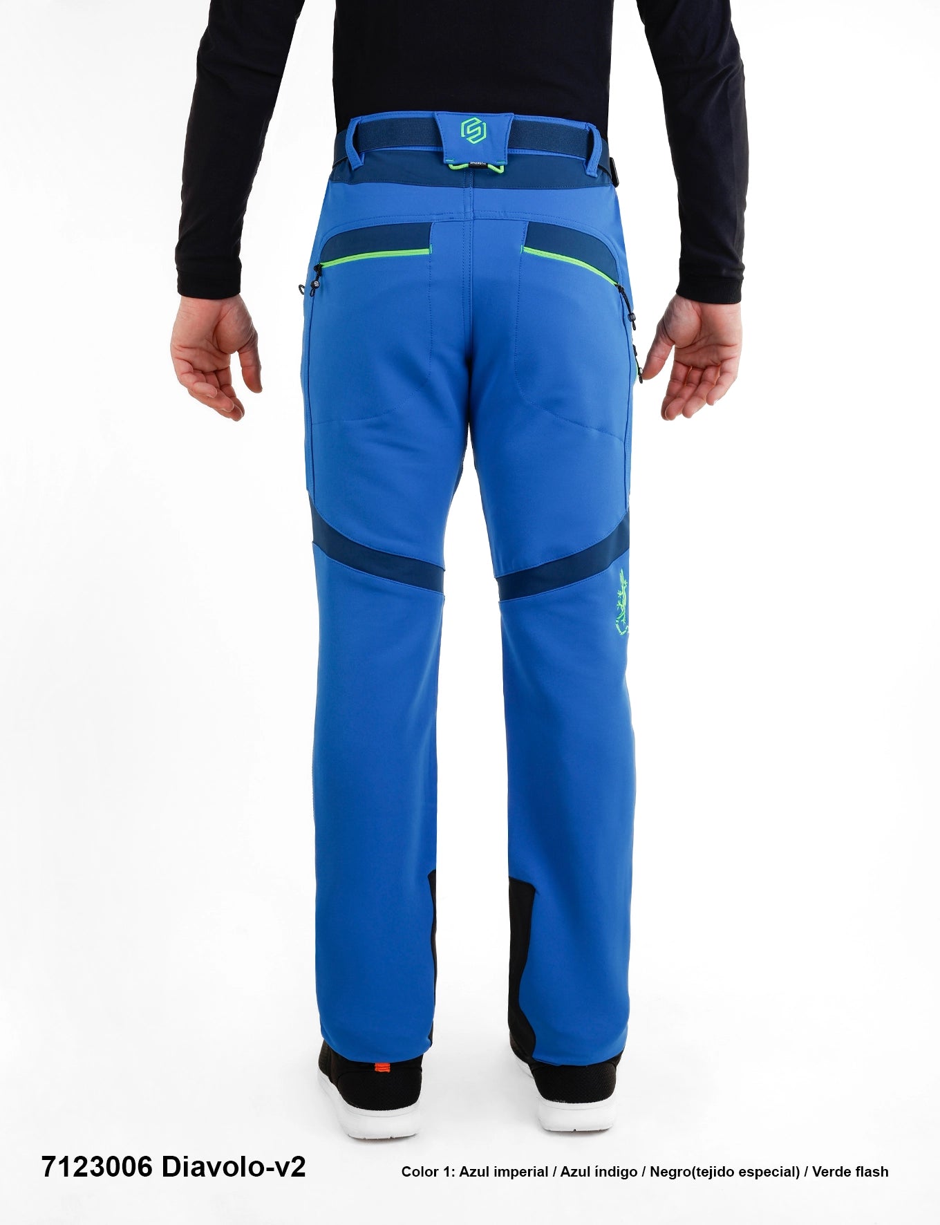 Pantaloni drumetie/trekking pentru bărbați 3 sezoane Sphere Pro Diavolo 2- Azul/Azul