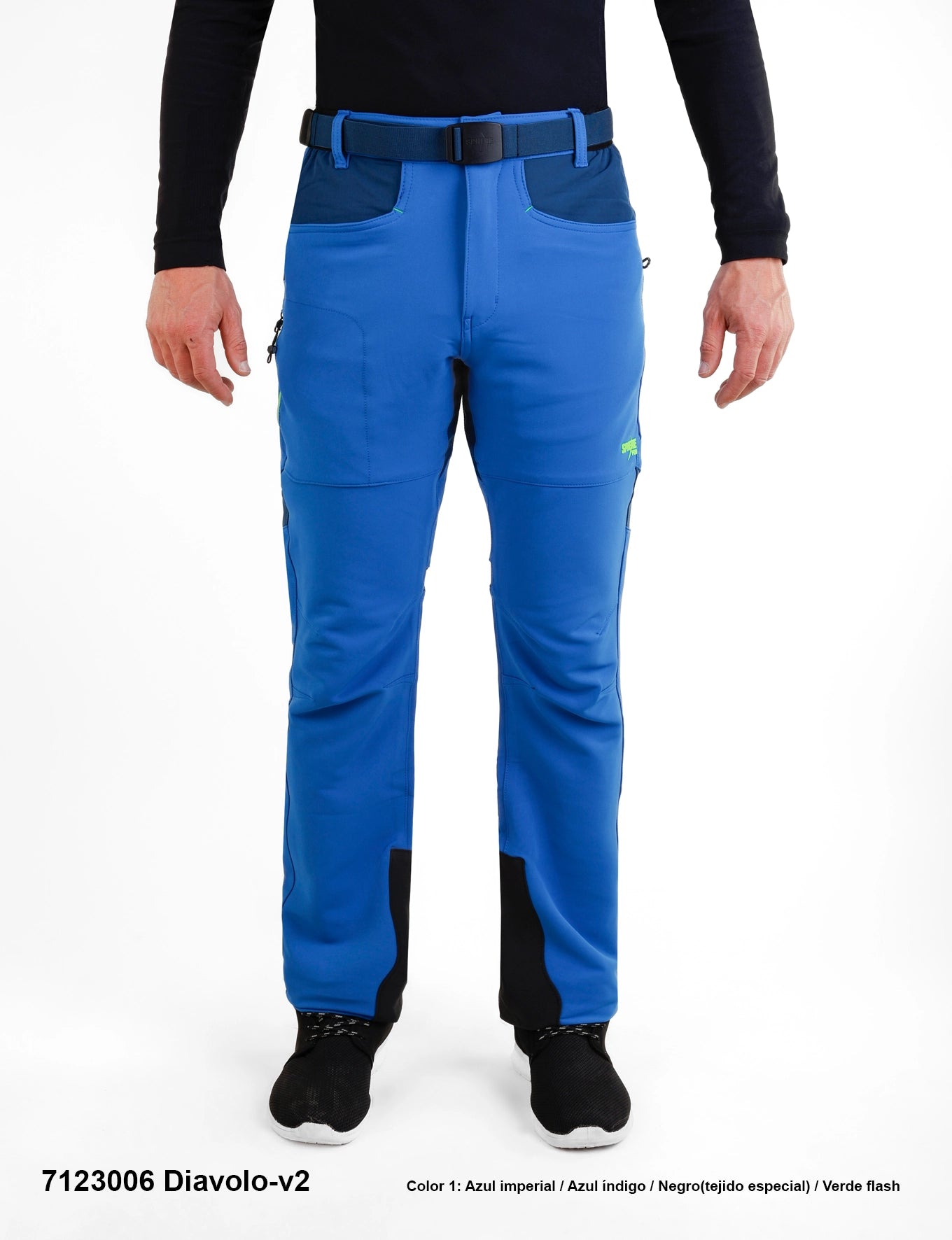 Pantaloni drumetie/trekking pentru bărbați 3 sezoane Sphere Pro Diavolo 2- Azul/Azul