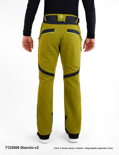 Pantaloni drumetie/trekking pentru bărbați 3 sezoane Sphere Pro Diavolo 2- Verde/Carbon