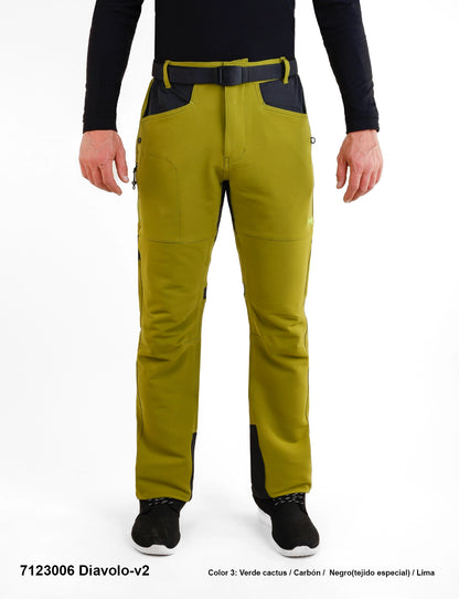 Pantaloni drumetie/trekking pentru bărbați 3 sezoane Sphere Pro Diavolo 2- Verde/Carbon
