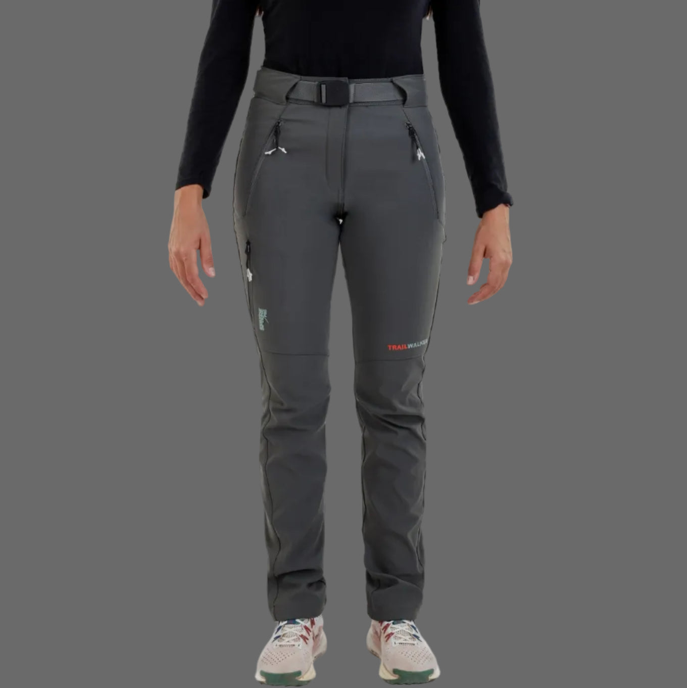 Pantaloni softshell femei SPHERE PRO ESTIBALIZ Gris/Baikal- Trekking/Hiking