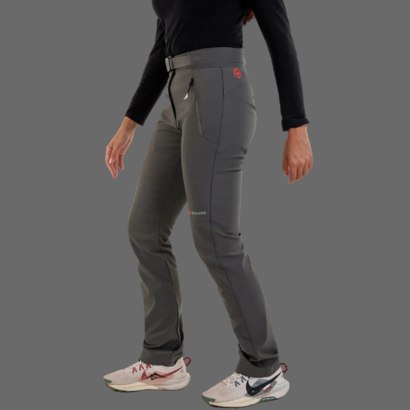 Pantaloni softshell femei SPHERE PRO ESTIBALIZ Gris/Baikal- Trekking/Hiking