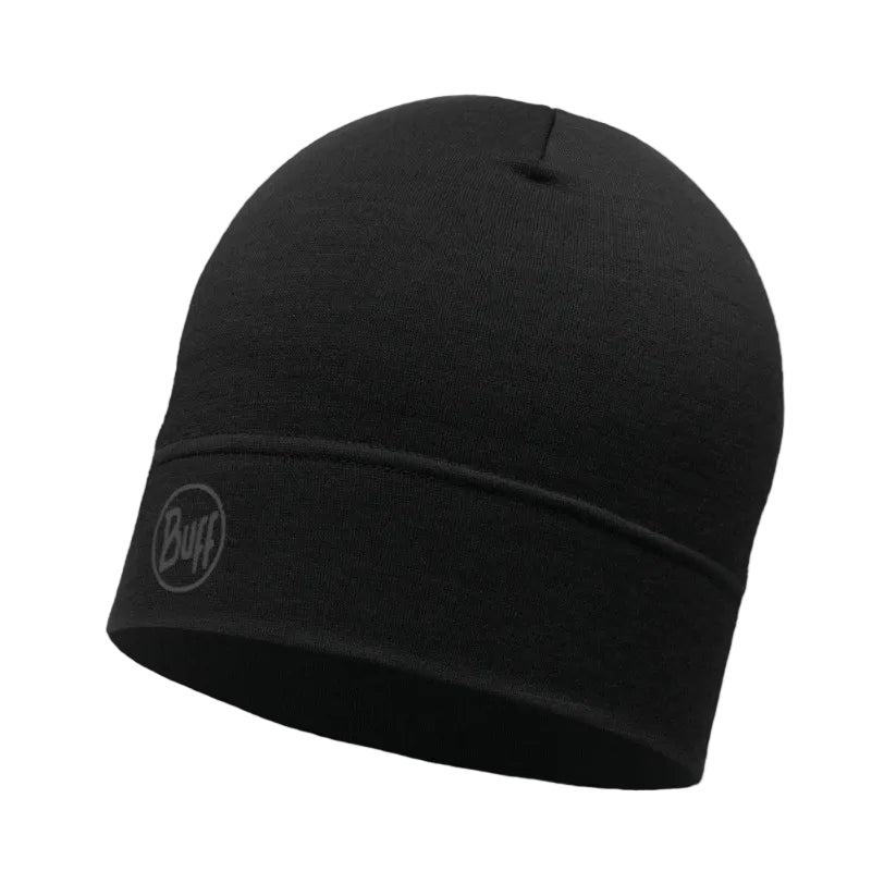 Buff Wool Merino Light – Căciulă Solid Black