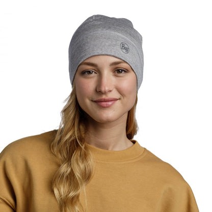 Caciula Buff Merino Lightweight SOLID light grey femei