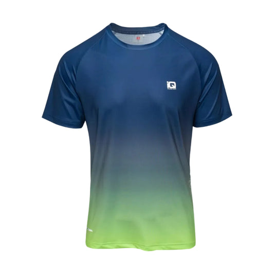 Tricou alergare cu mânecă scurtă barbati IQ INTELLIGENCE ESTISE blue/green
