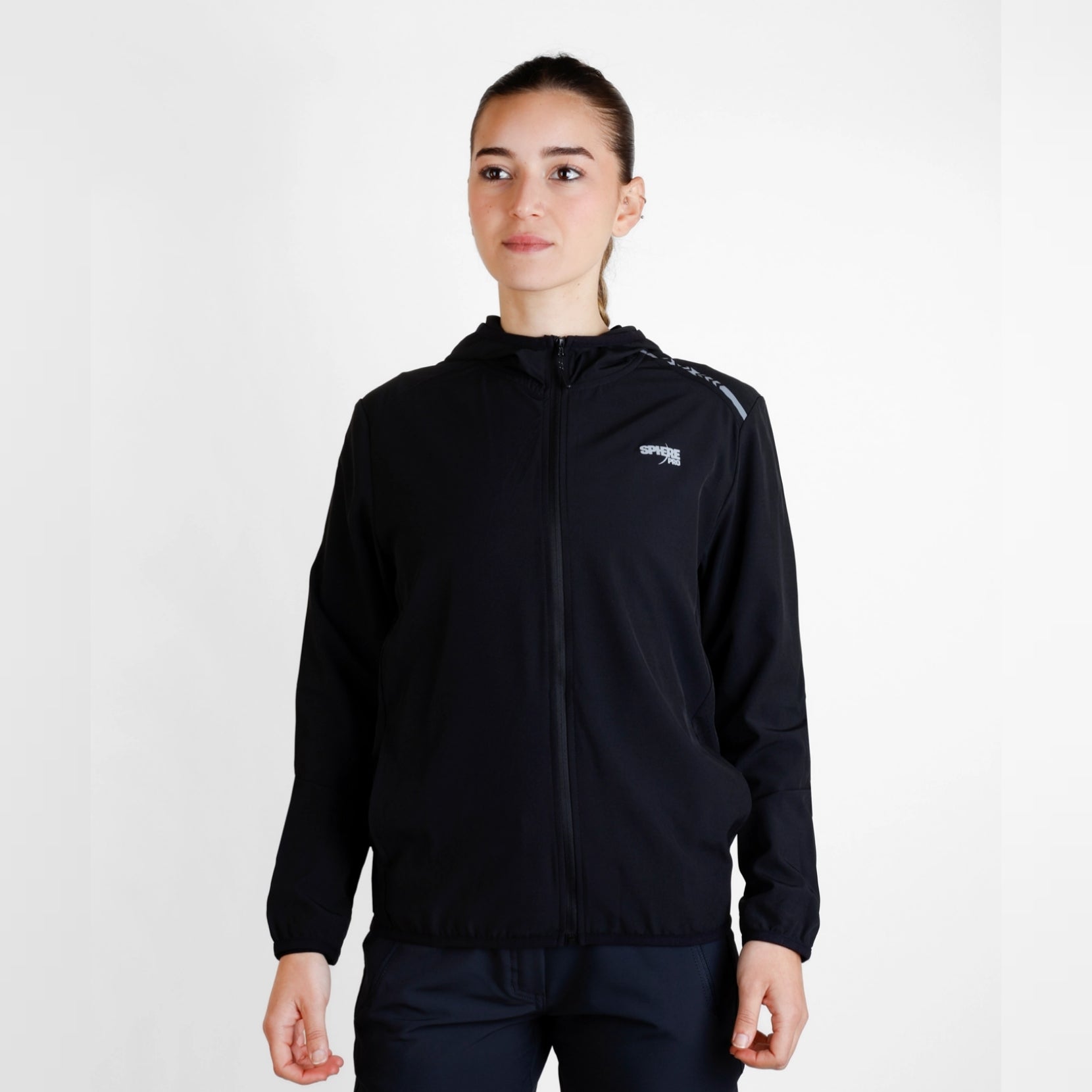 Jacheta trail running femei SpherePro Ava nero