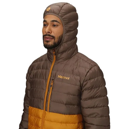 Marmot Highlander Hoody Geaca Puf Barbati Maro