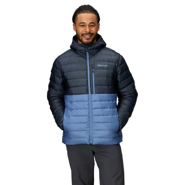 Marmot Highlander Hoody Geaca Puf Barbati Albastru