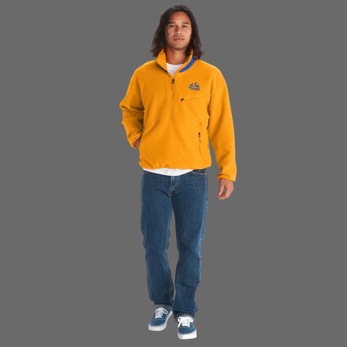 Marmot 94 E.C.O. Recycled Fleece Bluza Midlayer Drumetie Barbati-Galben