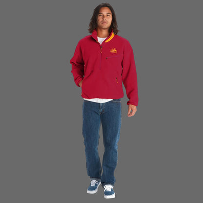 Marmot 94 E.C.O. Recycled Fleece Bluza Midlayer Drumetie Barbati-Rosu