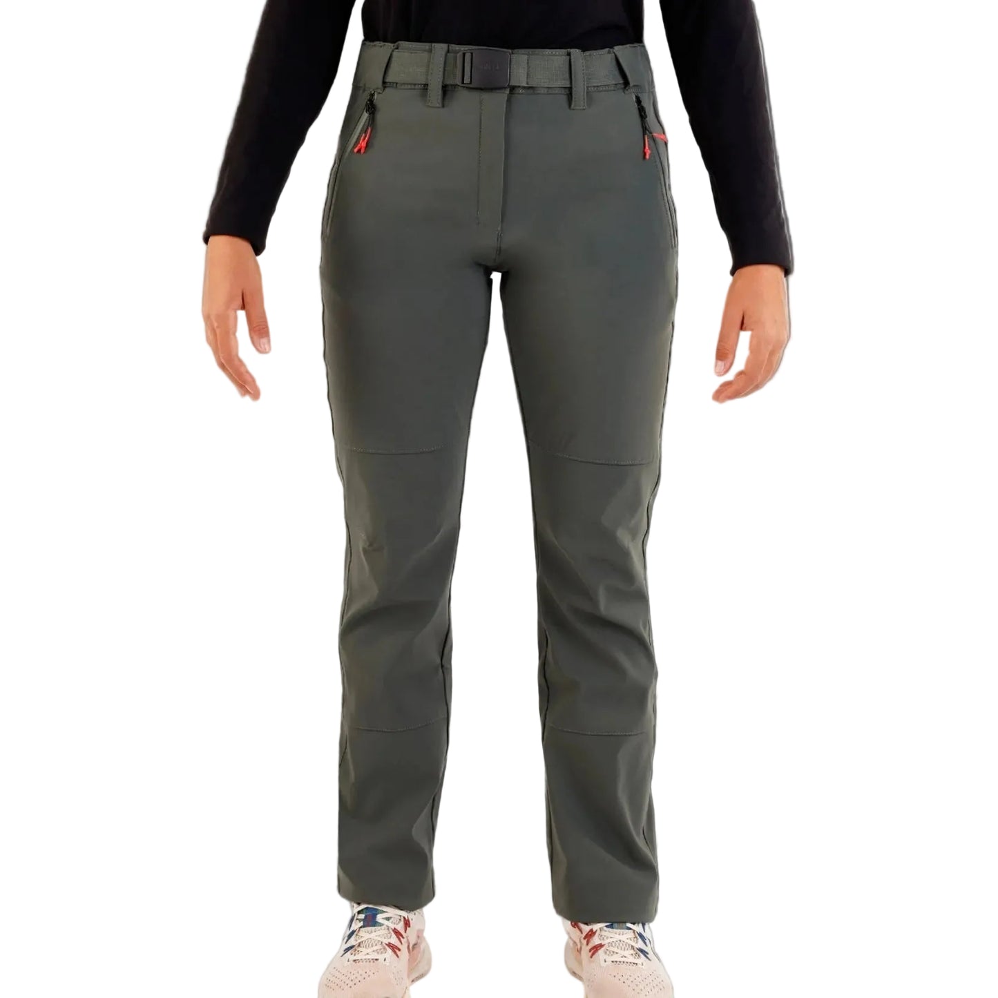 Pantaloni softshell femei SPHERE PRO POLIANA BREA/ROJO-Trekking,Hiking