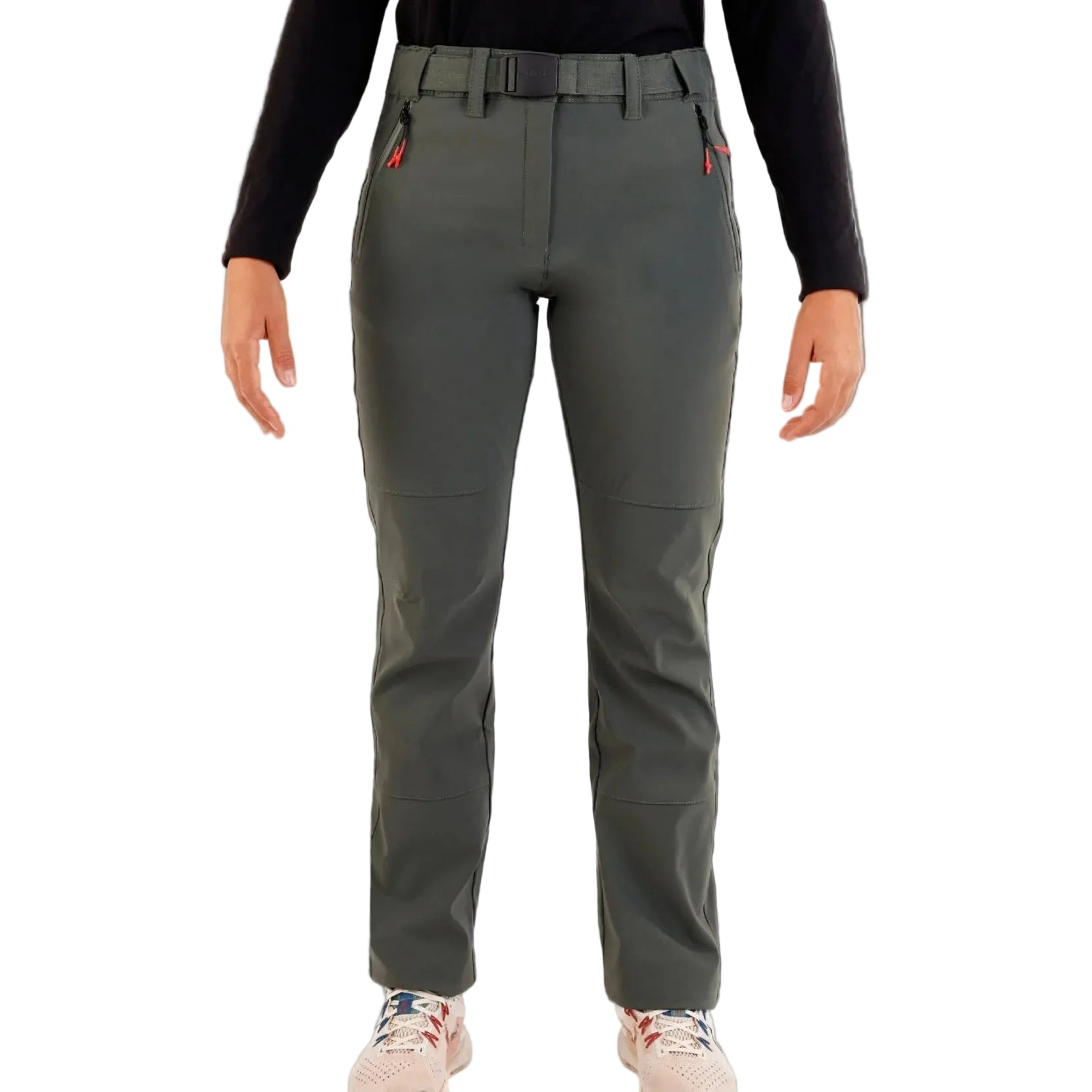 Pantaloni softshell femei SPHERE PRO POLIANA BREA/ROJO-Trekking,Hiking