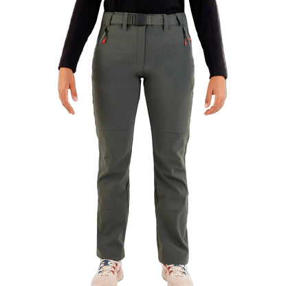 Pantaloni softshell femei SPHERE PRO POLIANA BREA/ROJO-Trekking,Hiking