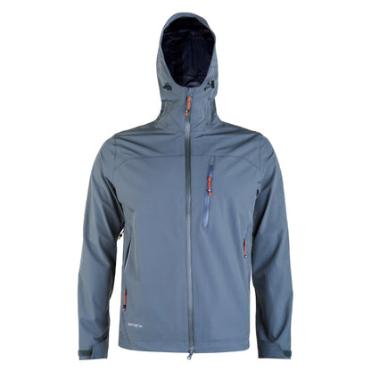 Geacă Hardshell Bărbați Impermeabilă 10.000 mm Sphere Pro KARL Gris/Lima– Outdoor & Drumeții România