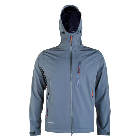 Geacă Hardshell Bărbați Impermeabilă 10.000 mm Sphere Pro KARL Gris/Lima– Outdoor & Drumeții România