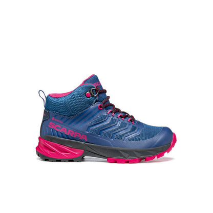Scarpa Rush Mid Kid Gore-Tex Blue Fluxia Ghete Drumetie Copii