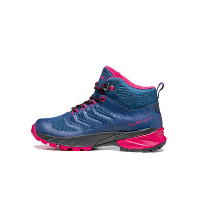Scarpa Rush Mid Kid Gore-Tex Blue Fluxia Ghete Drumetie Copii