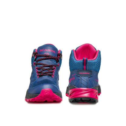 Scarpa Rush Mid Kid Gore-Tex Blue Fluxia Ghete Drumetie Copii