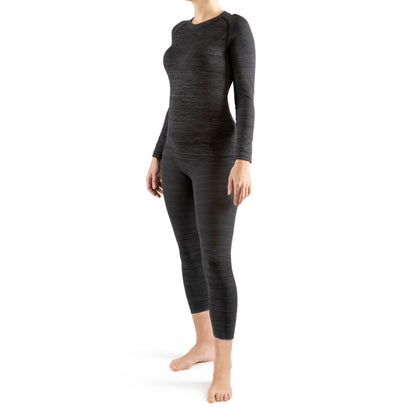 Set lenjerie termică femei VIKING PETRA BAMBOO BLACK