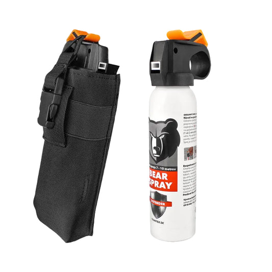 Spray împotriva urșilor și husă pentru curea
