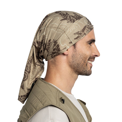Bandana BUFF Coolnet UV LAKE RIVER Khaki