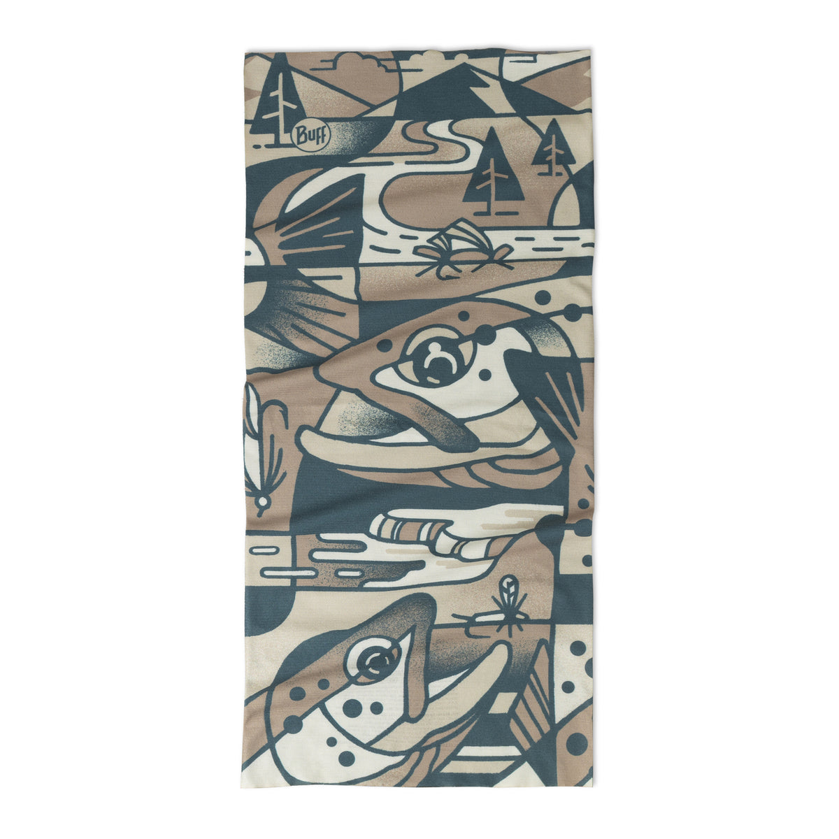 Bandana BUFF Coolnet UV LAKE RIVER Multi