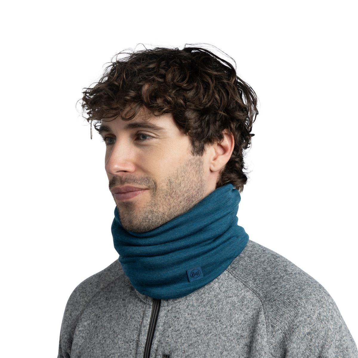 Bandana BUFF Heavy Weight merino SOLID OCEAN