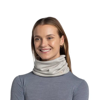 Bandana BUFF Heavy Weight merino Solid Cloud