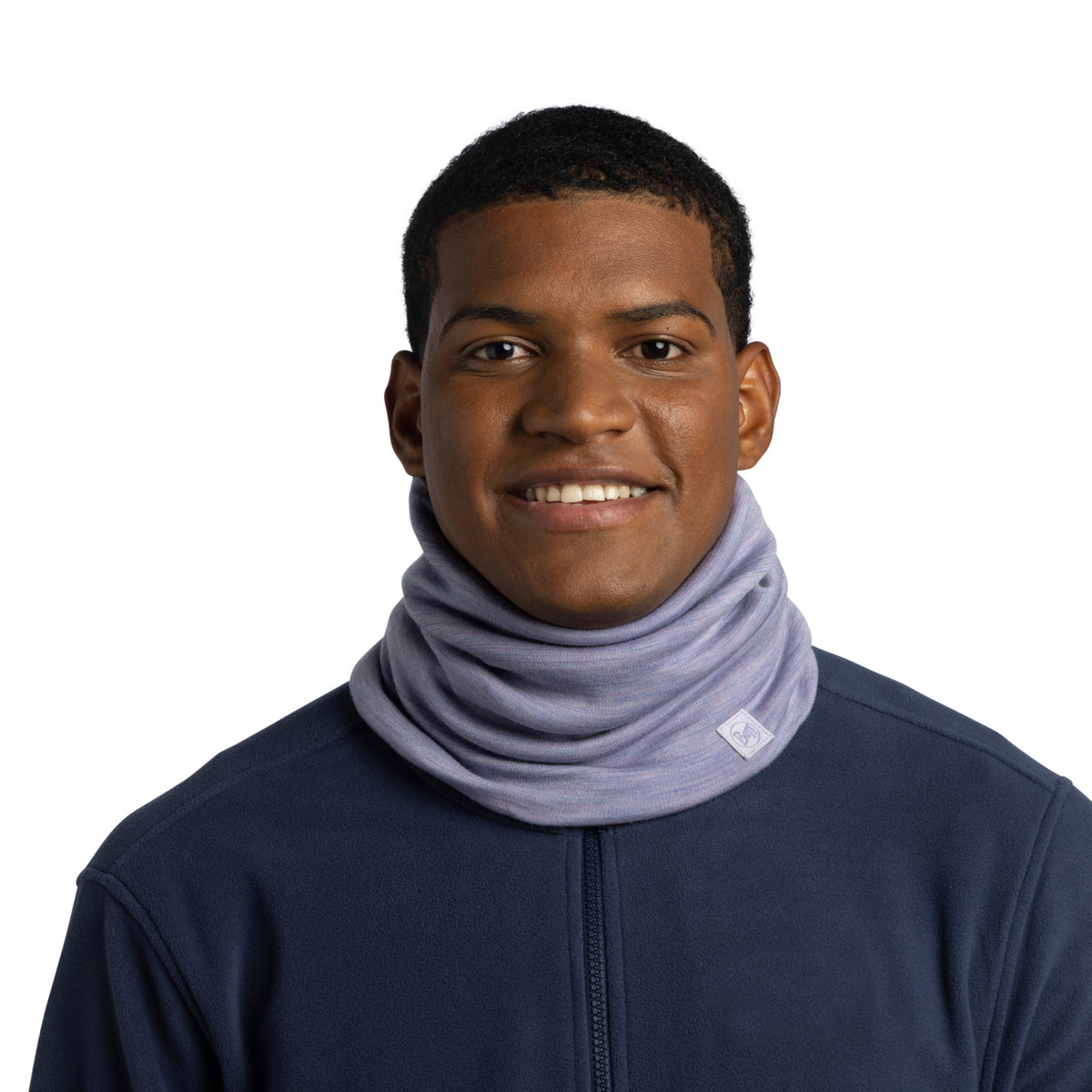 Bandana BUFF Heavy Weight merino SOLID IRIS