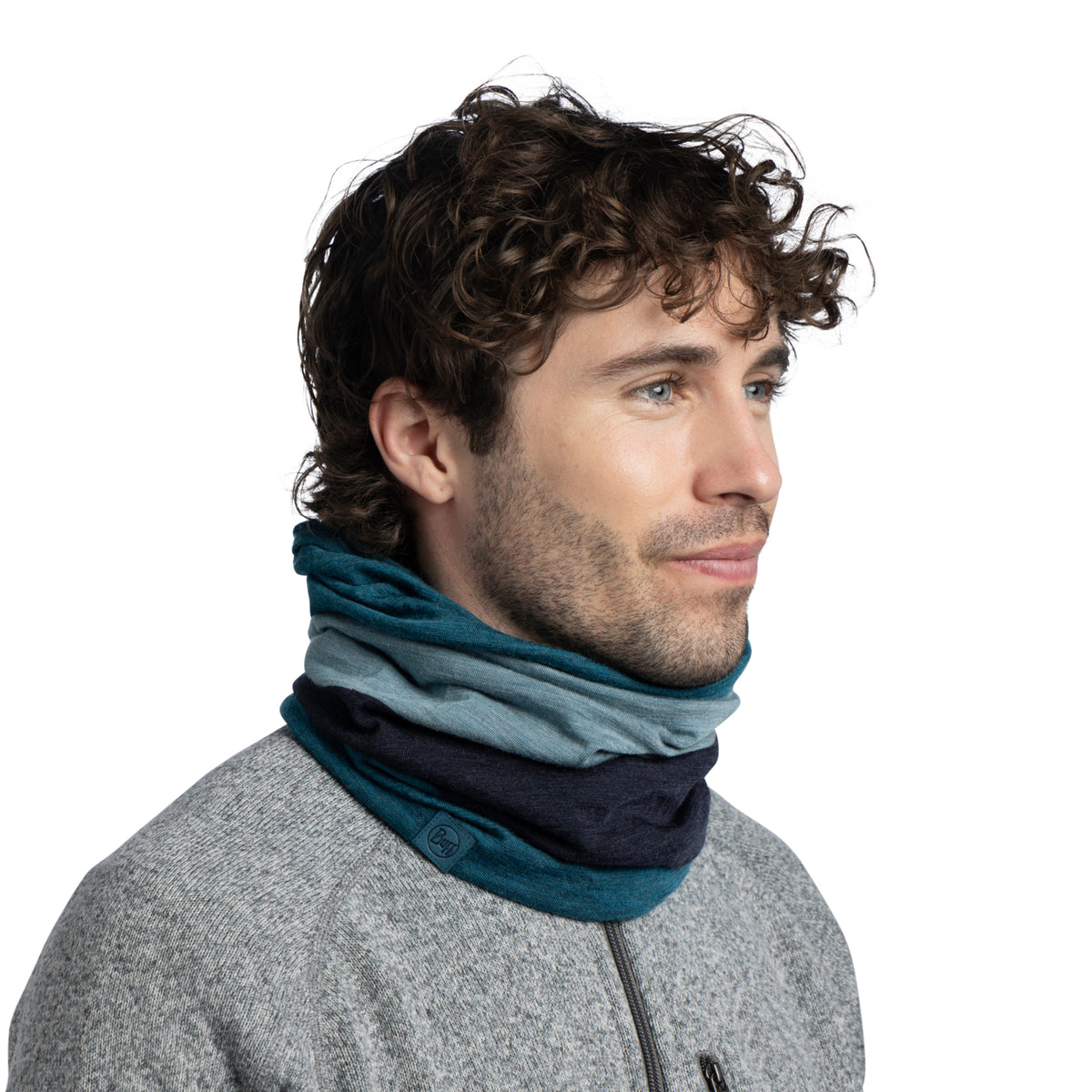 Bandana BUFF Merino MOVE BLOCK TEAL