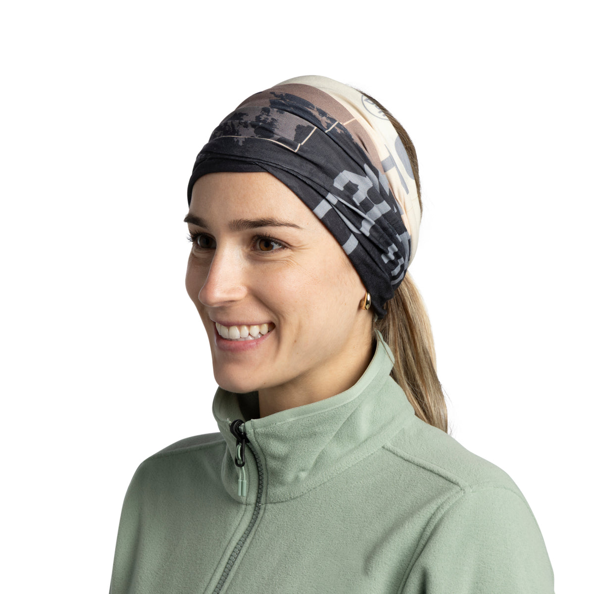 Bandana BUFF Original EcoStretch adulti TRE CIME PEAK DARK BROWN