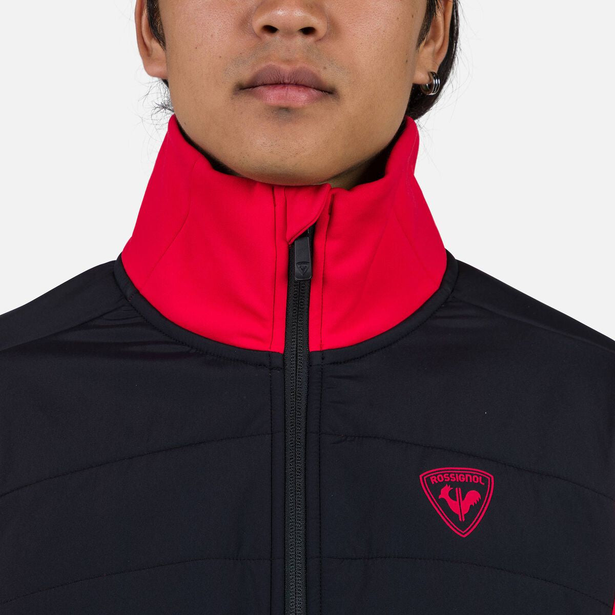 Bluza barbati Rossignol CLASSIQUE HYBRID CLIM FZ Sports red