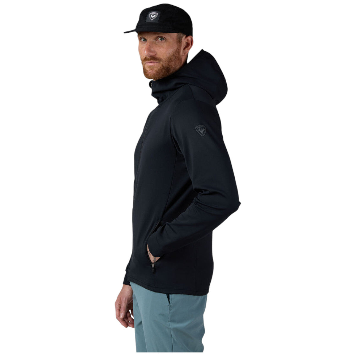 Bluza barbati Rossignol Mid Layer Stretch Hoodie Black