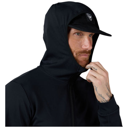 Bluza barbati Rossignol Mid Layer Stretch Hoodie Black