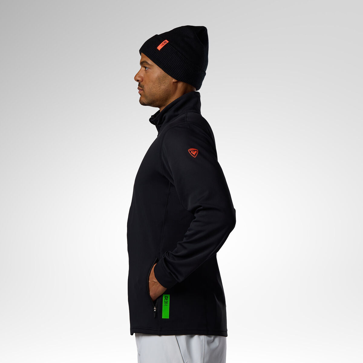 Jacheta barbati Rossignol M HERO stretch fleece jacket Black