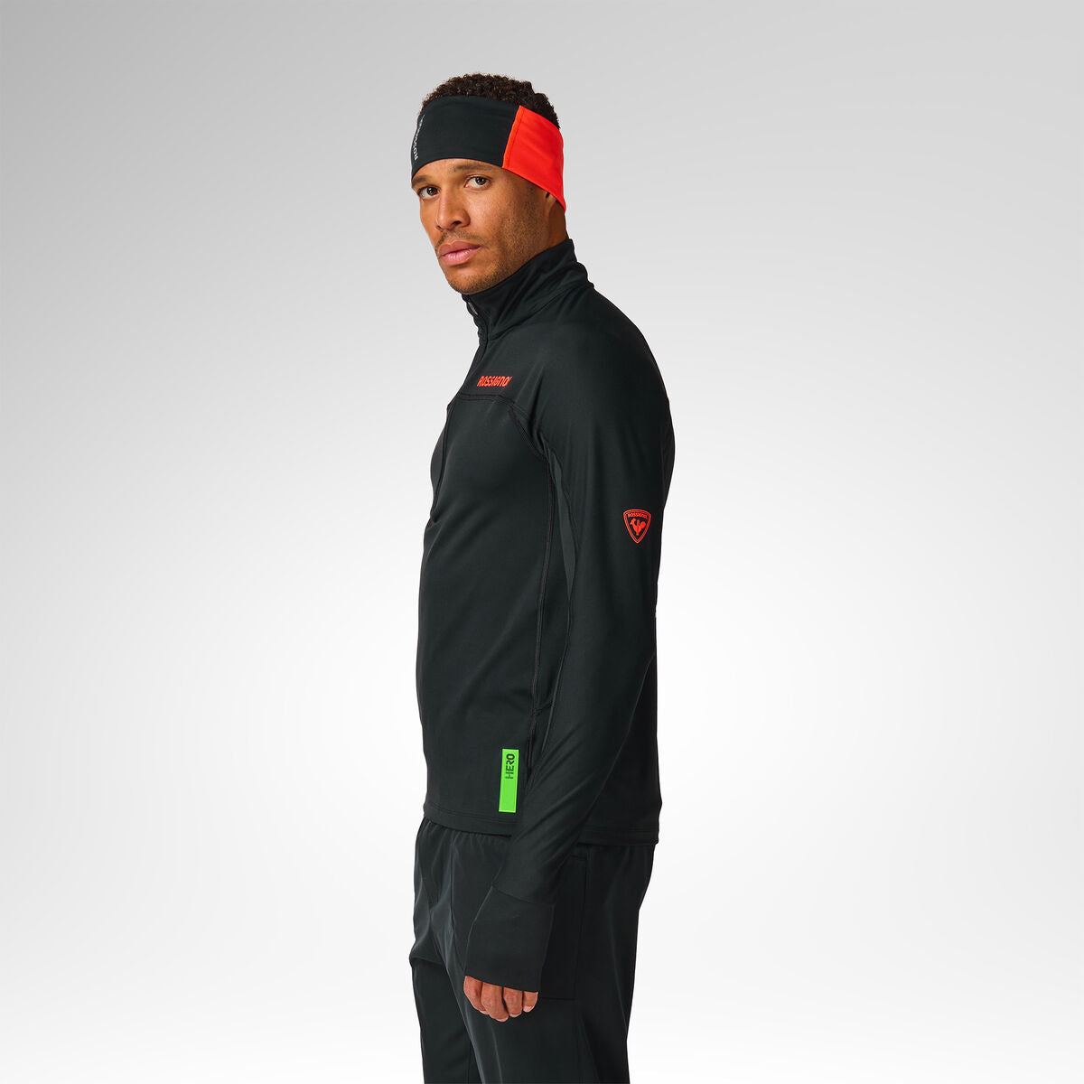 Bluza barbati Rossignol M HERO half zip first layer Black