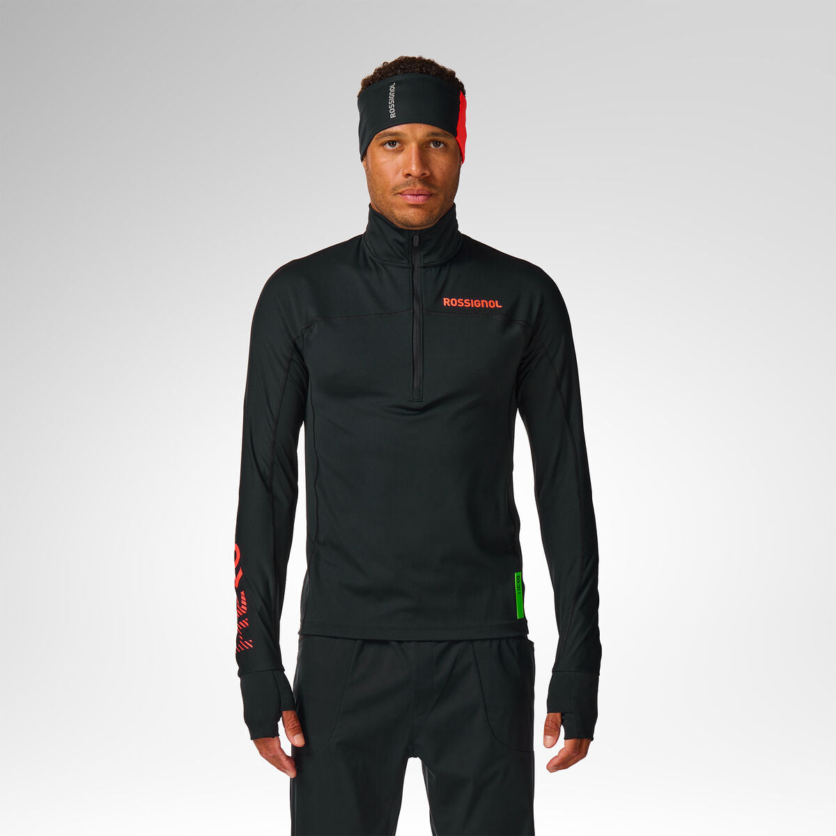Bluza barbati Rossignol M HERO half zip first layer Black
