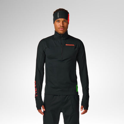 Bluza barbati Rossignol M HERO half zip first layer Black