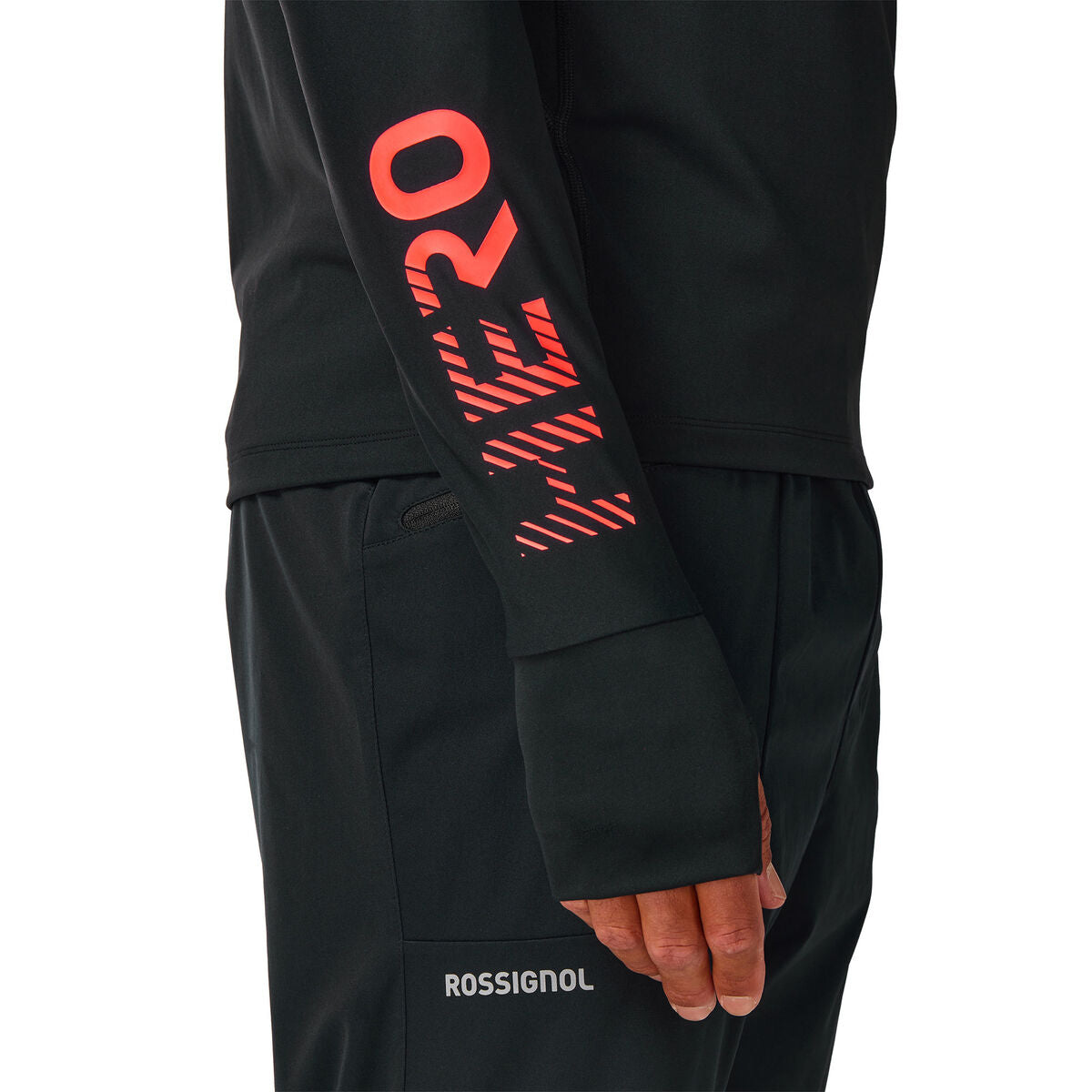 Bluza barbati Rossignol M HERO half zip first layer Black