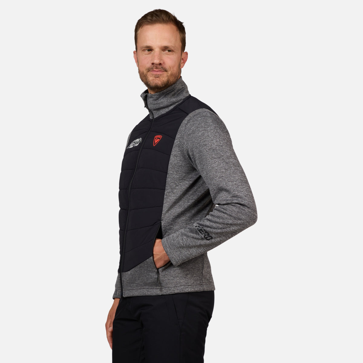 Bluza barbati Rossignol New Hero Classique Hybrid Clim Heather grey