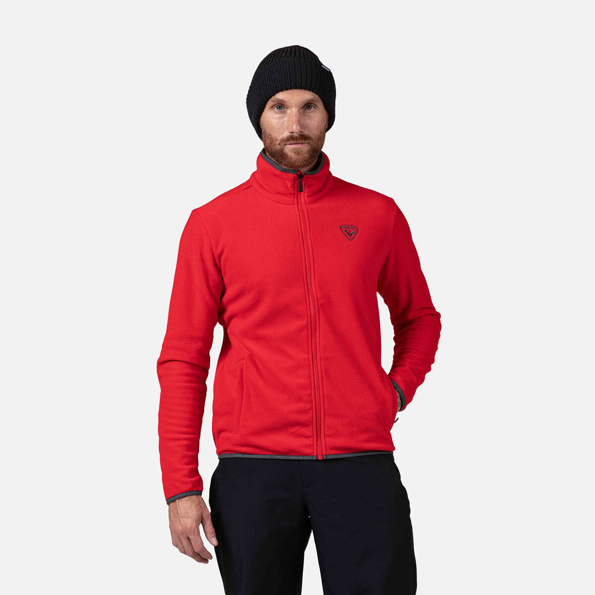 Bluza barbati Rossignol STRAWPILE FLEECE FZ Sports Red