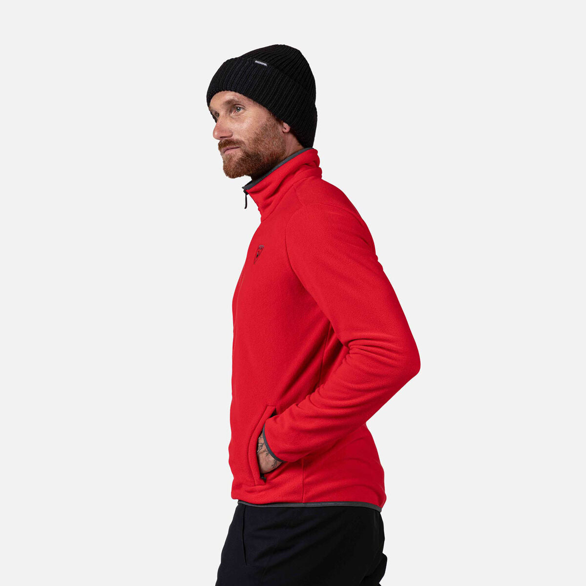 Bluza barbati Rossignol STRAWPILE FLEECE FZ Sports Red