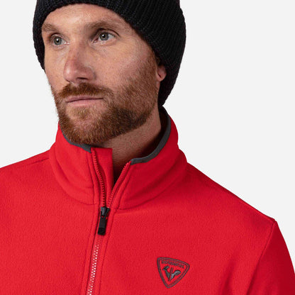 Bluza barbati Rossignol STRAWPILE FLEECE FZ Sports Red