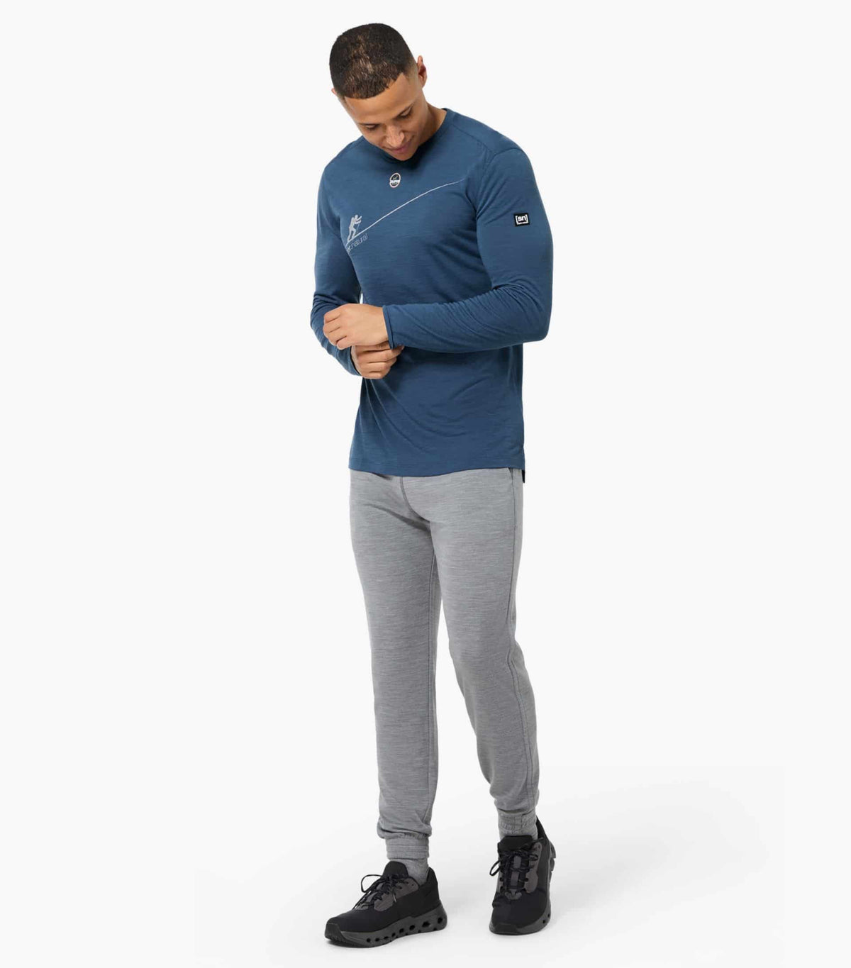 Bluza barbati SN Super.NaturalM HZSG HAUTE ROUTE Ocean Blue Various