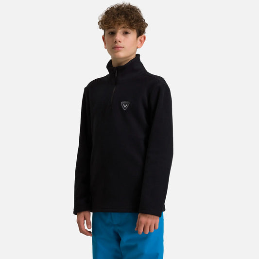 Bluza copii Rossignol BOY 1 2 ZIP FLEECE Black