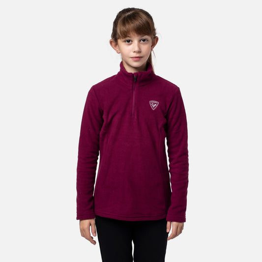 Bluza copii Rossignol GIRL 1 2 ZIP Dark plum